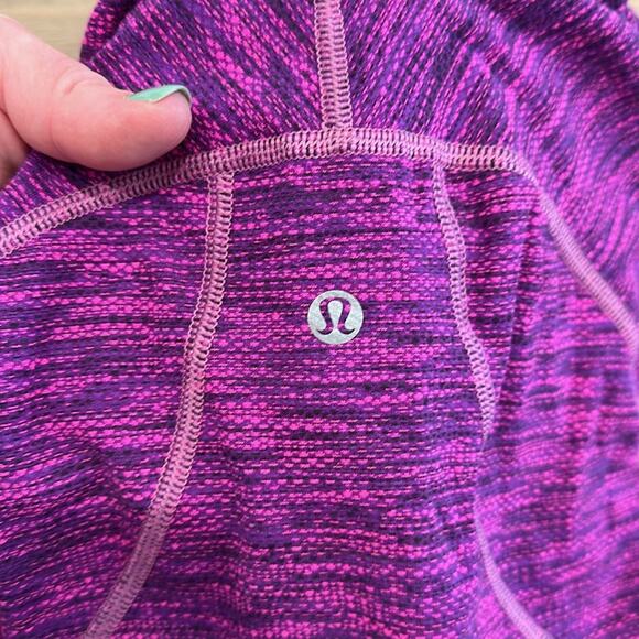 LULULEMON‎ Diamond Jacquard Space Dye Purple Pink Hustle In Your Bustle Jacket 4 - Picture 11 of 16